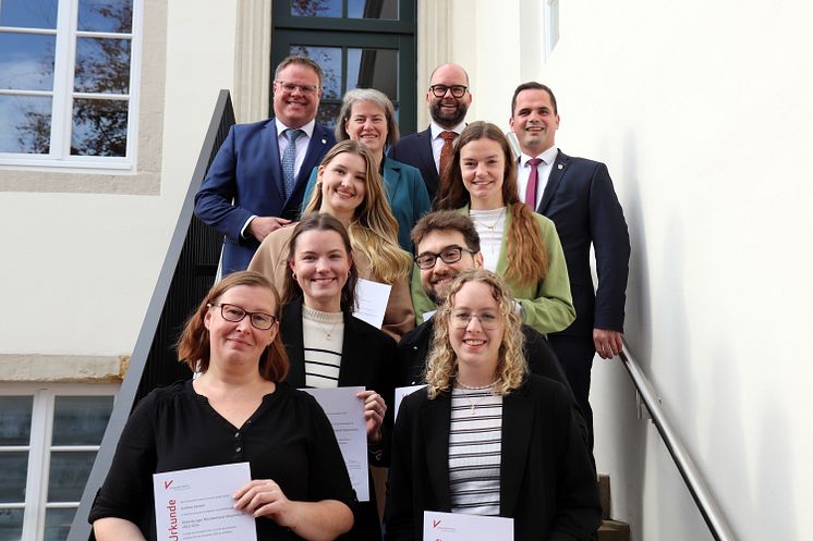 Gelungene Premiere | Sieben Studierende der Universität Vechta erhalten OM-Stipendium von den Landkreisen Vechta und Cloppenburg sowie der Stadt Vechta 