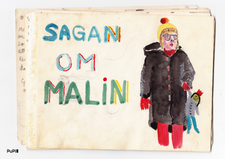 Sagan om Malin, sextiotals-verk av konstnären Åke Norlander, nu i ebokformat.