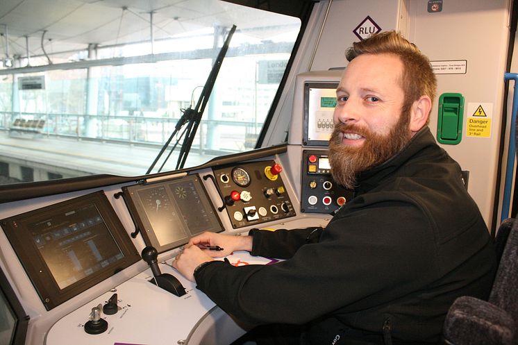 Newly-qualified Thameslink driver Paul Butler