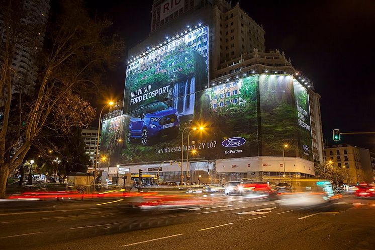 Verdens største billboard - Ecosport Madrid