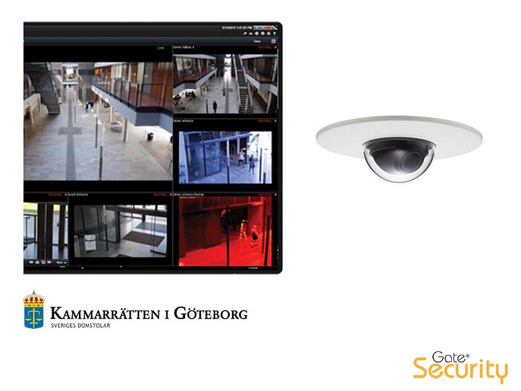 Kameraövervakning från Gate Security - Kammarrätten i Göteborg