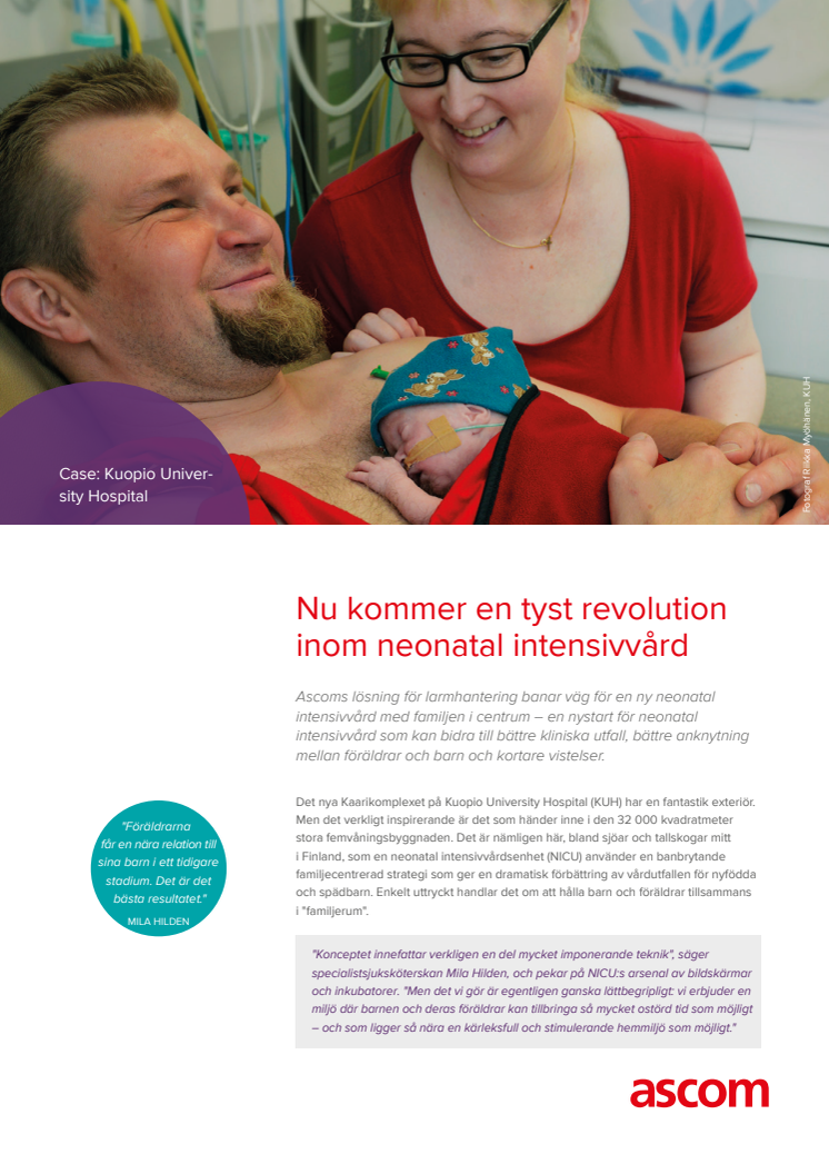 Case study - Nu kommer en tyst revolution inom neonatal intensivvård