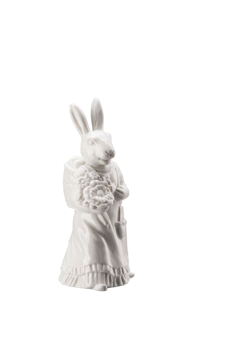 HR_Rabbit_figurines_white_Rabbit_woman_with_basket