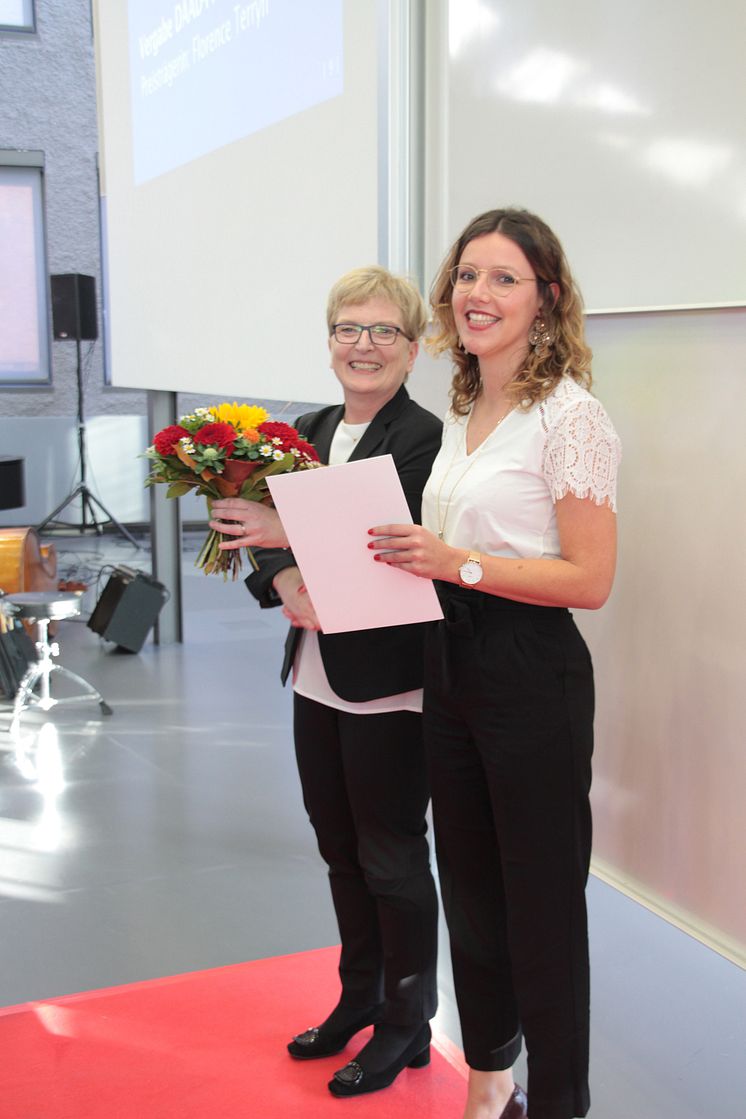 Preis des Deutschen Akademischen Austauschdienstes 2018 an Masterstudentin Florence Terryn aus Belgien