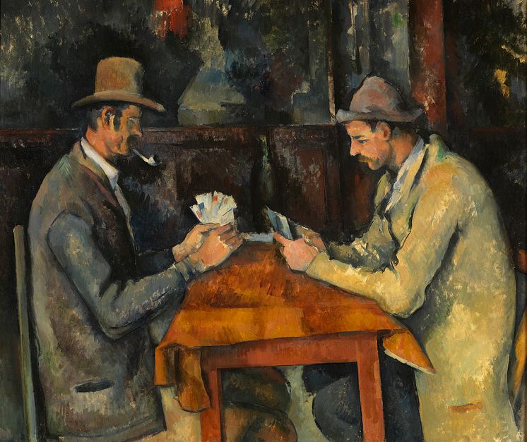 Paul Cézanne: Kortspillerne / The Card Players, cirka 1892-96. Courtauld Gallery.