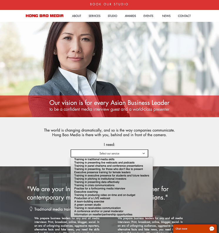 Hong Bao Media Website