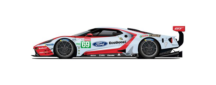 Ford hylder Le Mans-sejre med unikke Ford GT-design