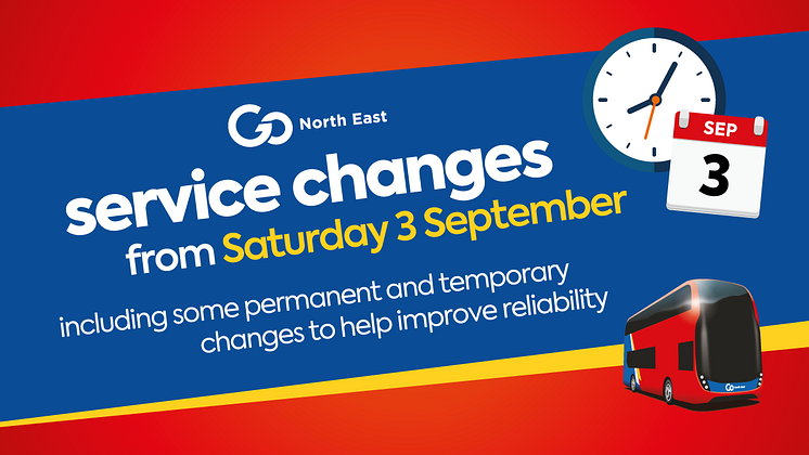 Services changes from 3 September - 1200 x 675