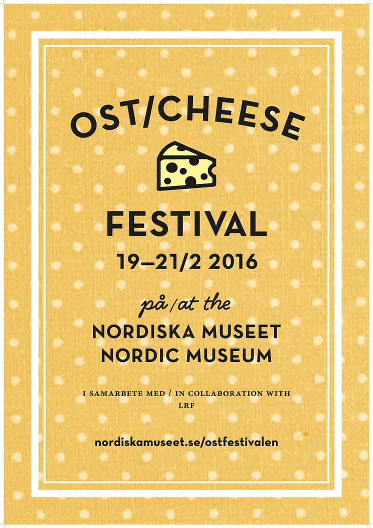 Ostfestival på Nordiska museet, affisch Studio Finne 2016