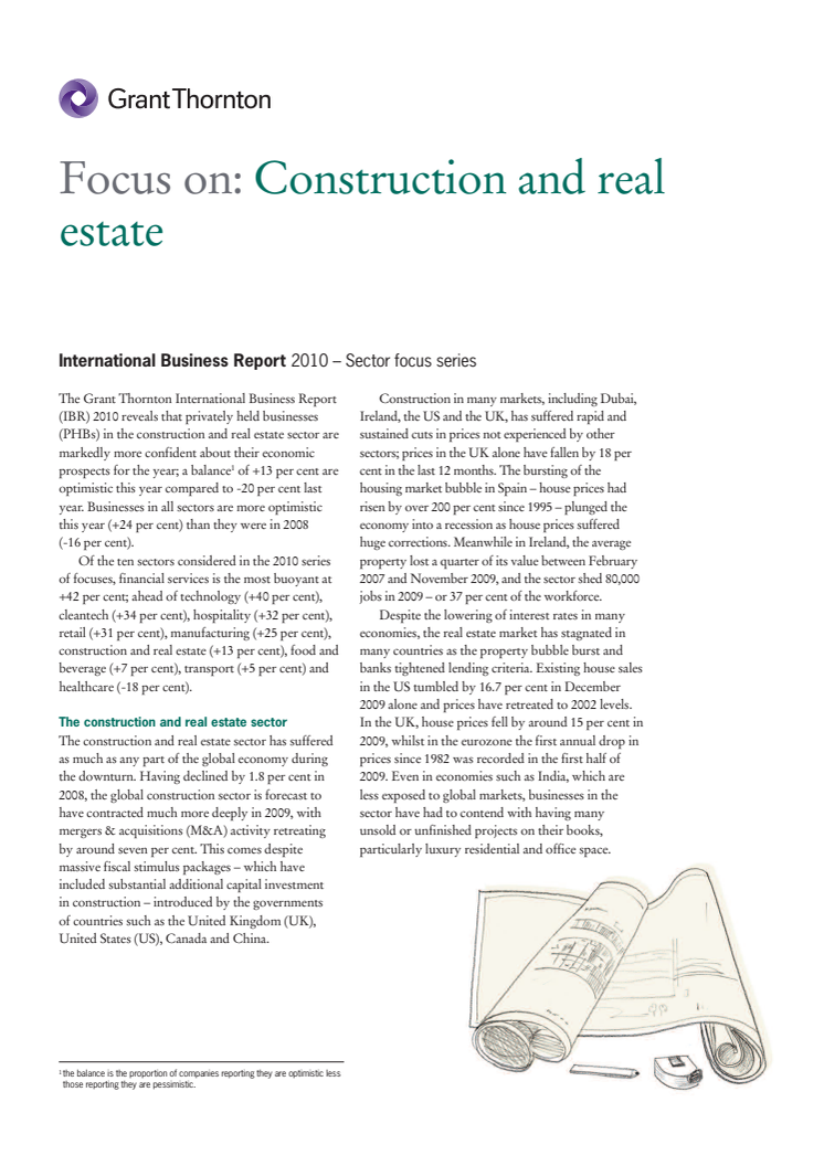 Construction and Real Estate - en branschrapport