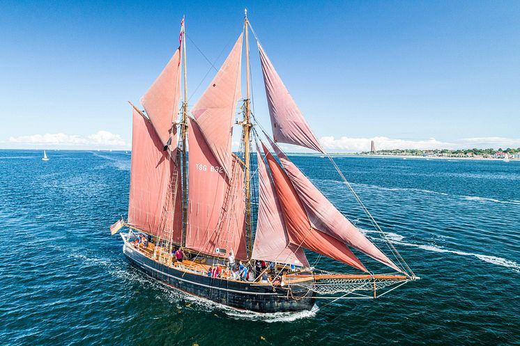 Traditionsschiff "Zuversicht" auf der Kieler Förde
