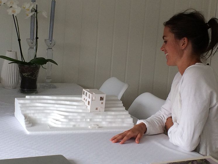 "Sånn skal jeg bo". Heidi Weng gleder seg til  å bygge sitt nye hus på Lillehammer