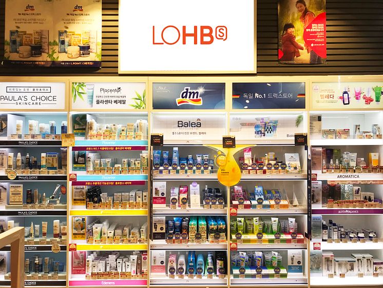 Beliebte dm-Marken nun auch in Südkorea erhältlich