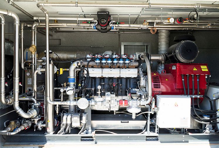 AgriKomp Biogasanlage mit 13-Liter-Motor von Scania