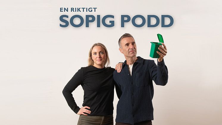 Miljöpedagogerna Ann Nerlund och Rustan Nilsson driver Sysavpodden En riktigt sopig podd