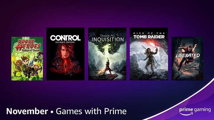 Here's  Prime Gaming's line-up for November