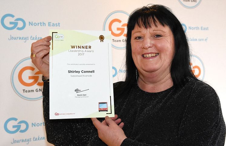 Leadership Award winner, Shirley Connell, divisional manager - North region