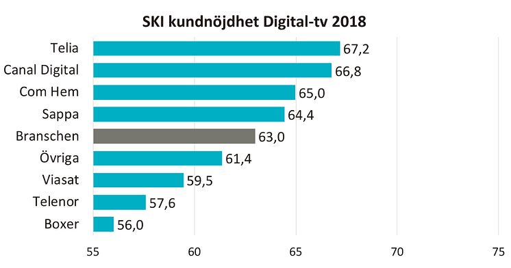 SKI kundnöjdhet digital-tv 2018