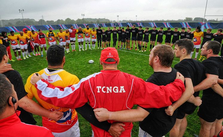 Northumbria students take on Tonga rugby team 