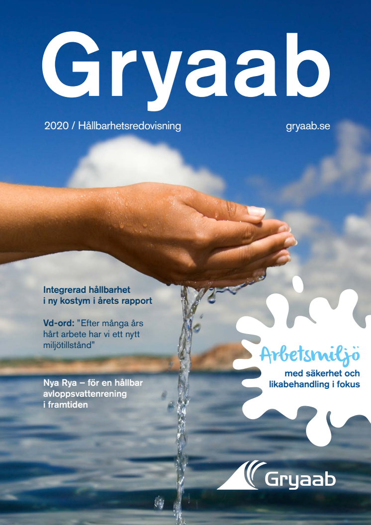 Hållbarhetsredovisning 2020 - Gryaab