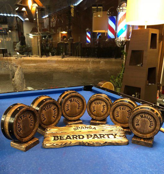 Spånga Beard Party 2018 - pokaler skäggtävling