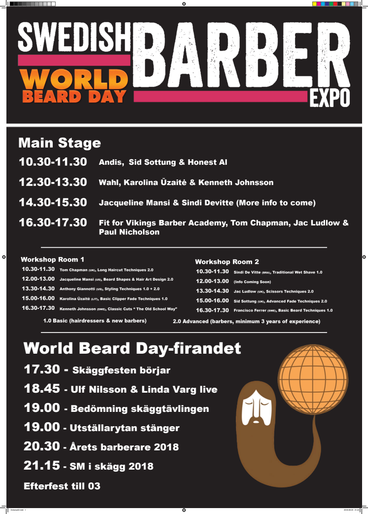 Skägg intar Stockholm på lördag - World Beard Day firas med skäggparad och Europas största skäggfest!