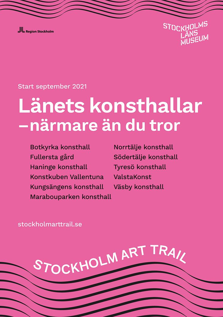 Affisch för Stockholm Art Trail 2021
