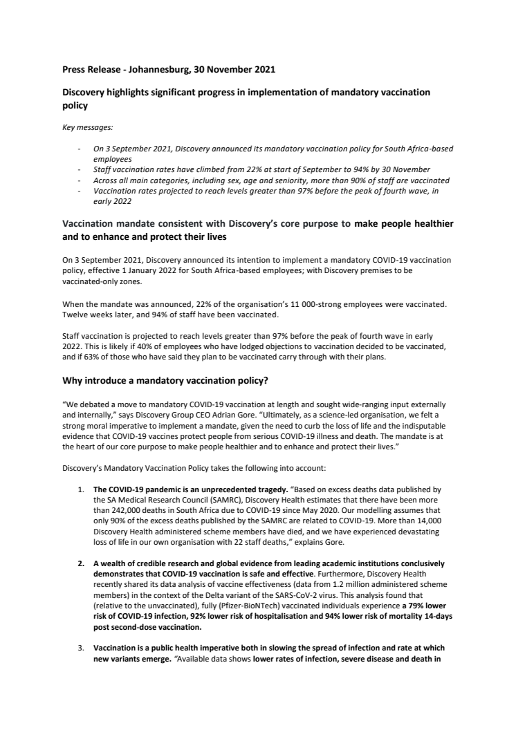 Press Release - Vaccine Mandate - FINAL - 30 November 2021.pdf