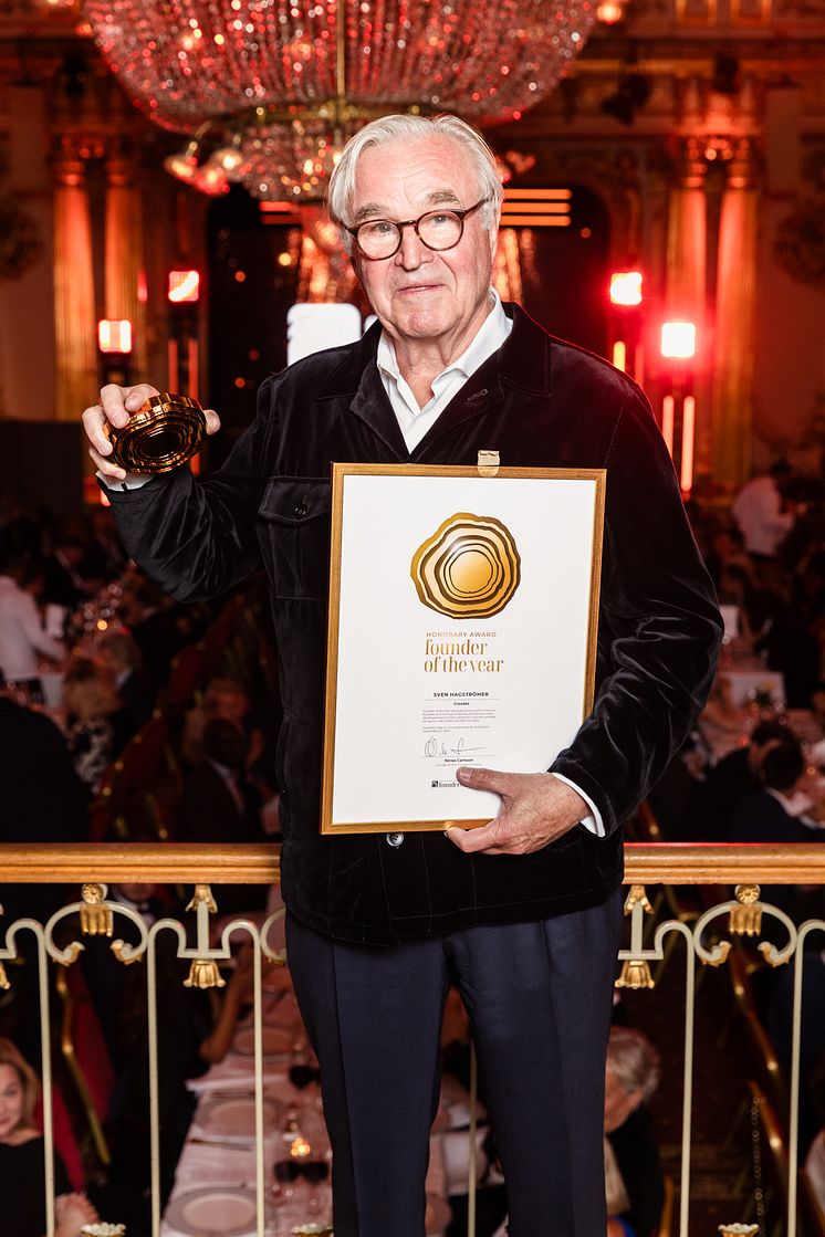 Sven Hagströmer, Founder of the Year Honorary Award by Founders Alliance 2