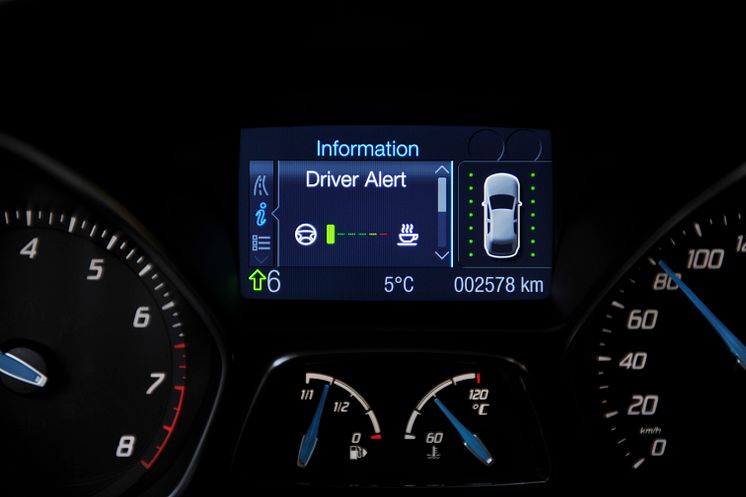 Nya Ford Focus belönas med EuroNCAPs Advanced-utmärkelse för Driver Alert-systemet