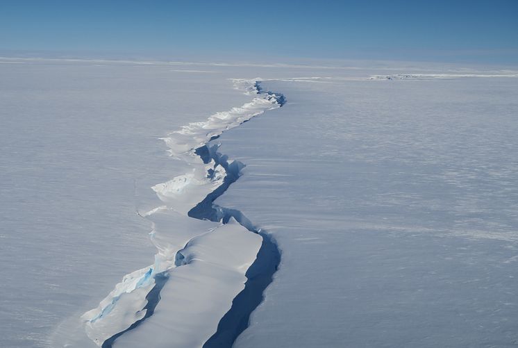 Chasm 1 in the Brunt Ice Shelf (credit Jan De Rydt)