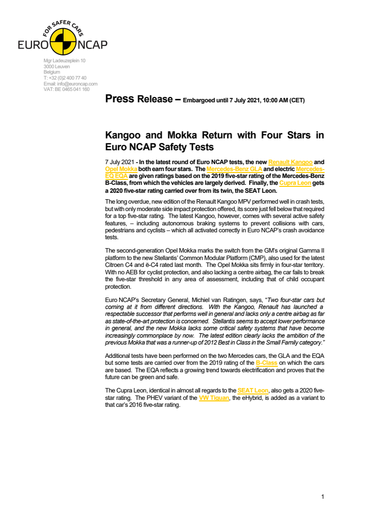 Kangoo and Mokka Return with Four Stars in Euro NCAP Safety Tests - Press Release.pdf