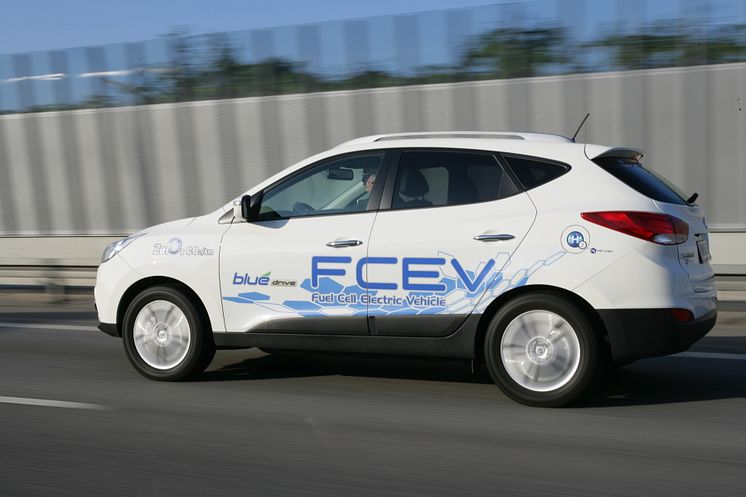 Hyundai ix35 FCEV Hydrogen i fart