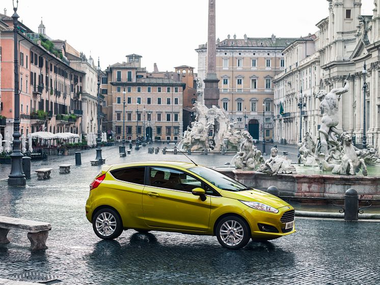 Nye Ford Fiesta nylig tildelt 5 stjerner i Euro NCAP test