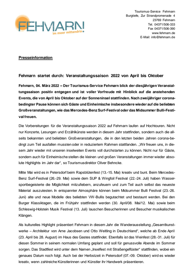 Pressemitteilung_Tourismus-Service Fehmarn_Highlights 2022.pdf