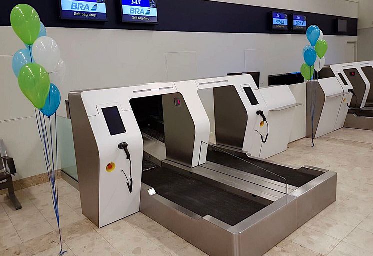 New bag drop system at Visby Airport