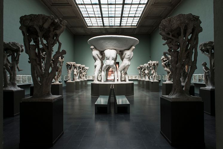 The Fountain Hall in the Vigeland Museum.