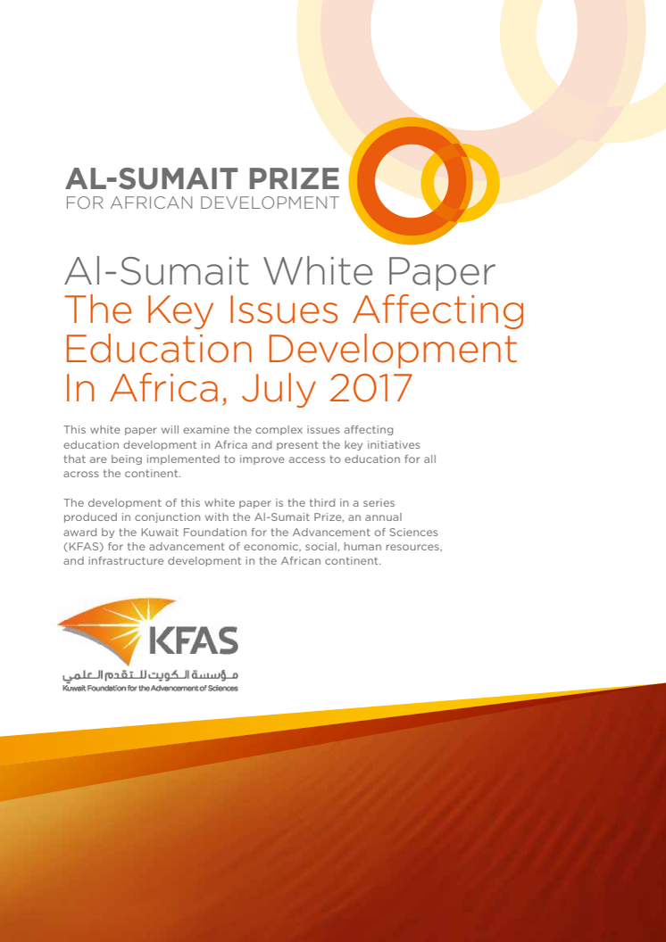 New White Paper on Education Challenges in Africa