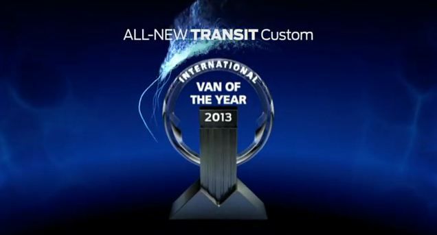 Nye 'Ford Transit Custom ble nylig kåret til årets varebil i Europa.