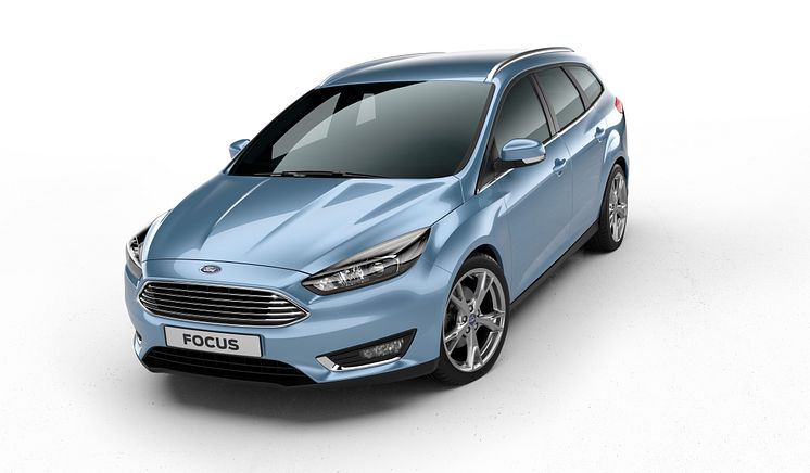 Nya Ford Focus kombi i färgen Glace Blue - bild 1