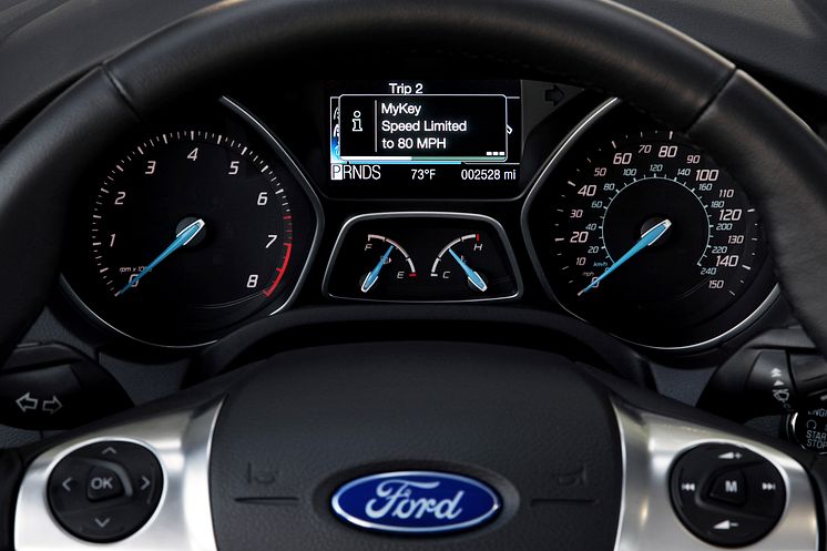 Ford MyKey lanseras i Europa under 2012