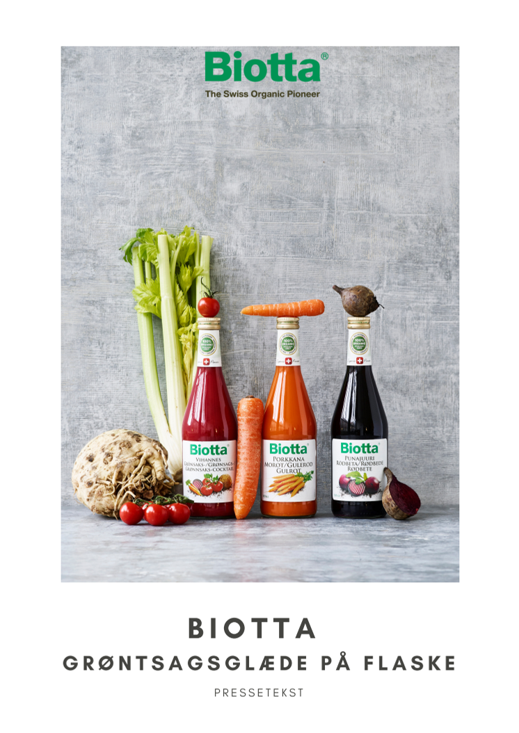 Biotta - Grøntsagsglæde på flaske