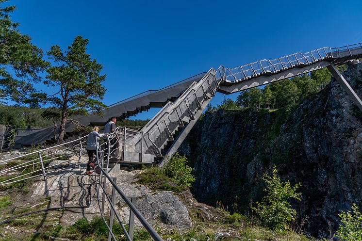 Vøringsfossen. Staircase bridge. Harald Chritian Eiken - vmproduksjon.no