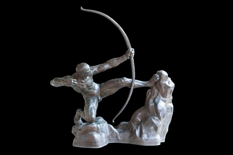  Antoine Bourdelle, Hercules the Archer, third study, 1906–09. Bronze. Musée Bourdelle, Paris.   