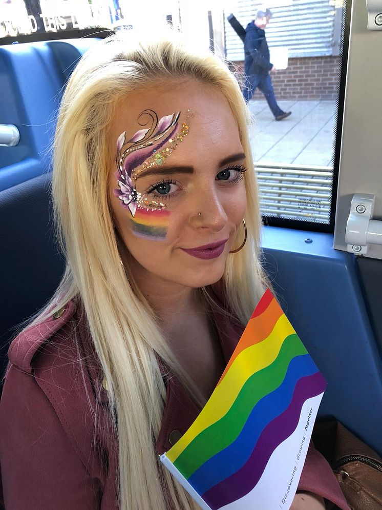 The Go North East bus played host to fun face painting.