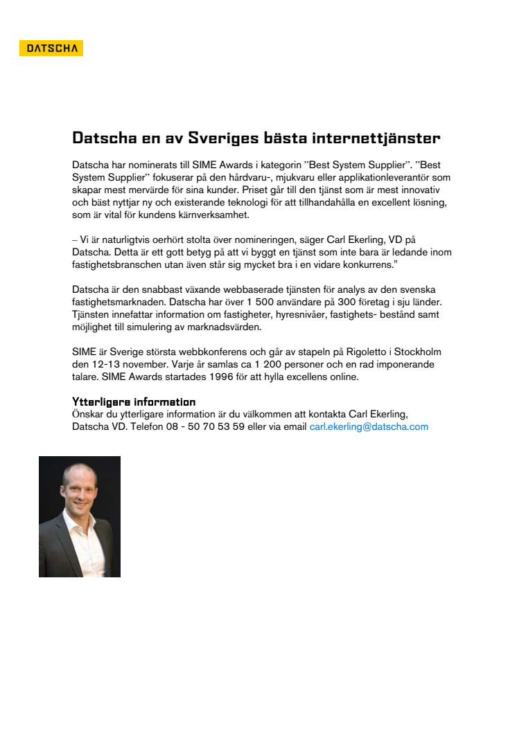 Datscha en av Sveriges bästa internettjänster