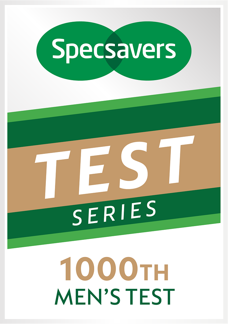 Specsavers 1000th Men's Test logo