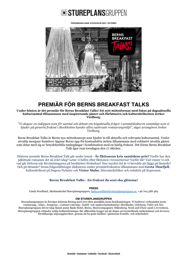 PRM - Berns Breakfast Talk
