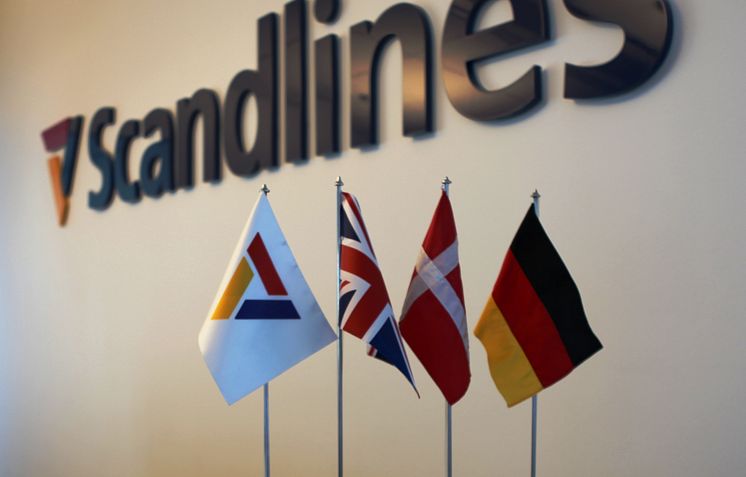 Scandlines logo med flag