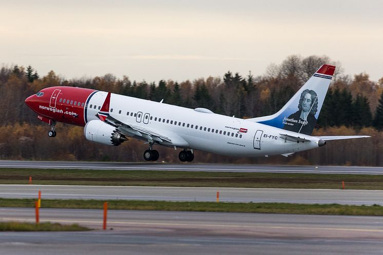 Norwegianin Boeing 737 MAX 8